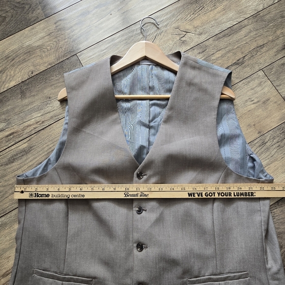 Jf J. Ferrar Tan Mens Xl Blazer And Vest Made In Vietnam - Picture 9 of 16